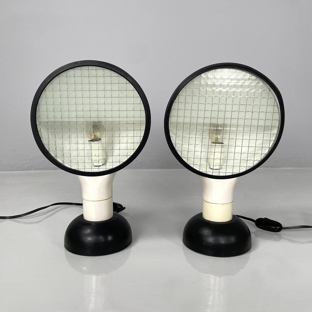 Italian modern table lamps Drive by Adalberto Dal Lago for Francesconi, 1970s In Fair Condition For Sale In MIlano, IT