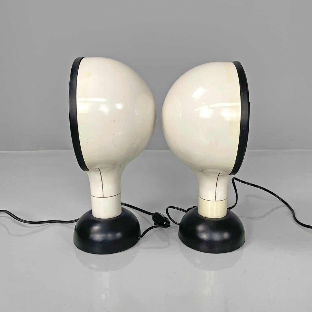 Metal Italian modern table lamps Drive by Adalberto Dal Lago for Francesconi, 1970s For Sale