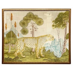 Italian modern Tapestries on fabric of bids from Bestiarium by Aloys Zötl, 1970s