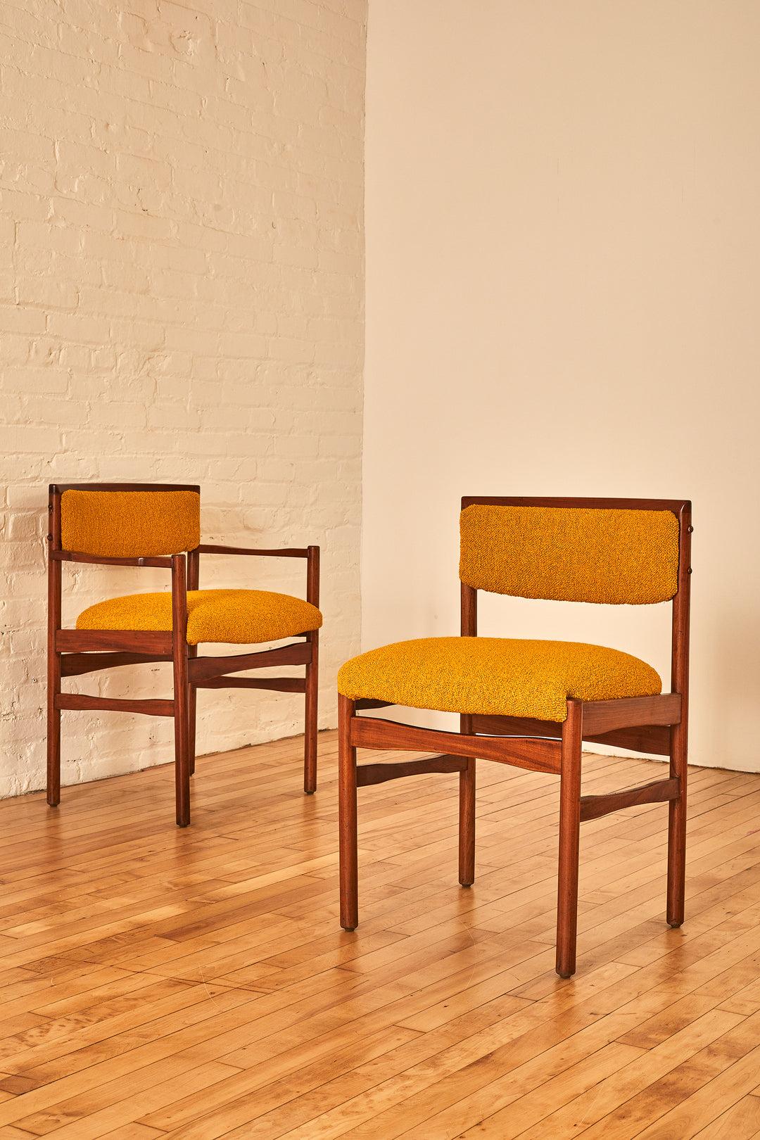 Mid-Century Modern Italian Modern Teak Dining Chairs