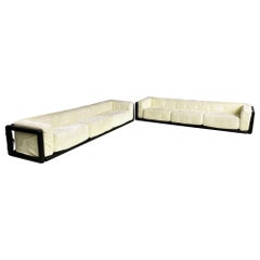 Italian modern Three-seater sofas Cornaro Carlo Scarpa for Simon Gavina, 1980s