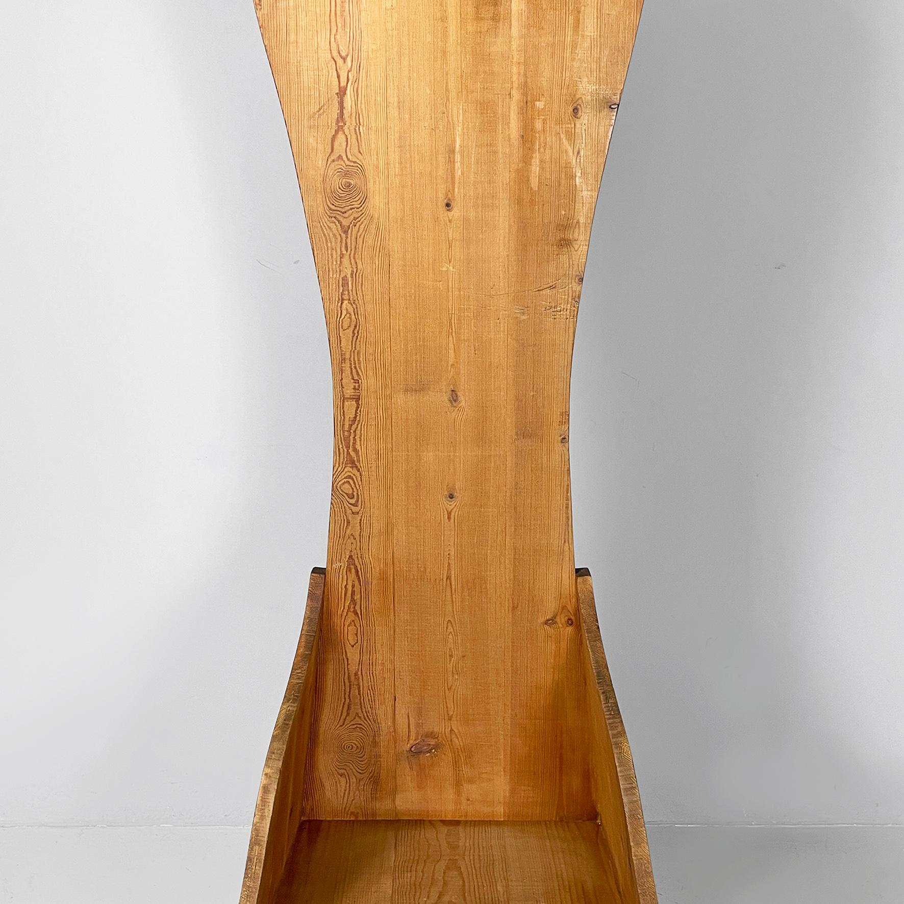 Moderner italienischer Thronsessel von Mario Ceroli für Poltronova, 1970er Jahre 5