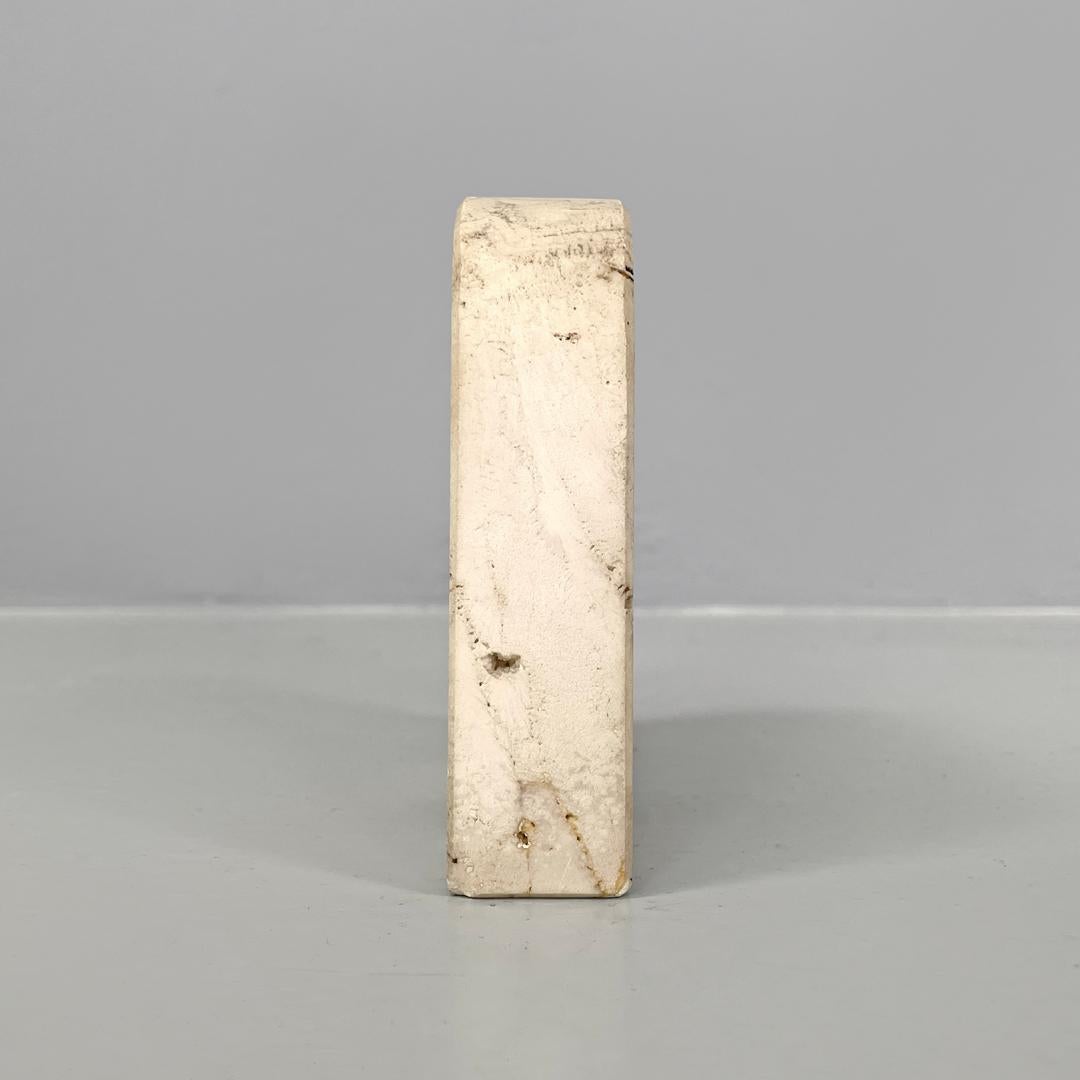 Italian modern travertine sculptures by Enzo Mari for Fratelli Mannelli, 1970s 6