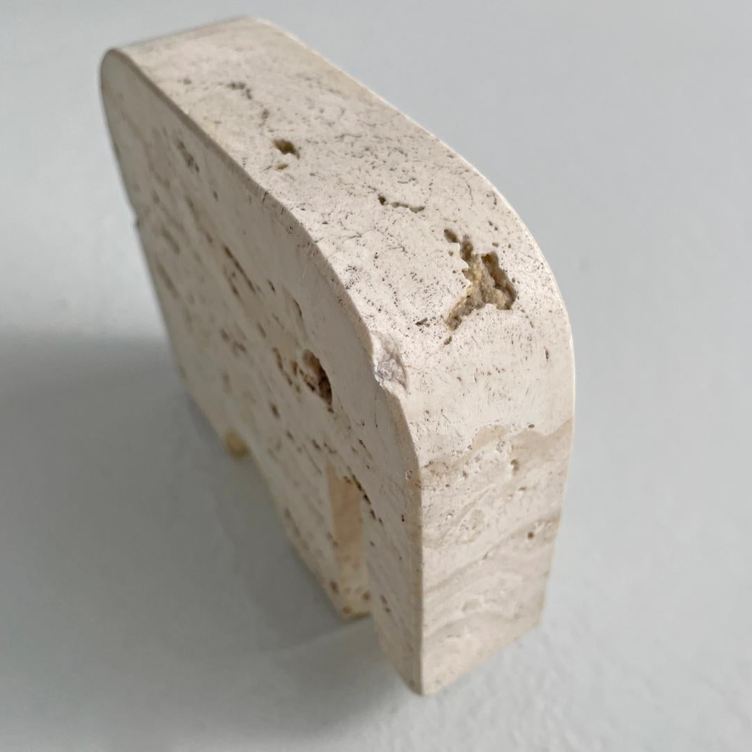 Italian modern travertine sculptures by Enzo Mari for Fratelli Mannelli, 1970s 7