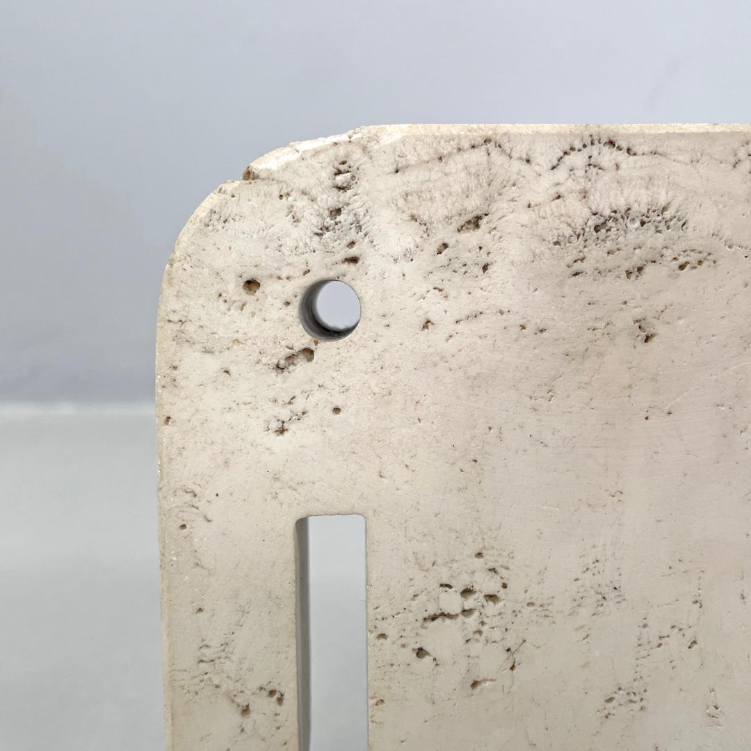 Italian modern travertine sculptures by Enzo Mari for Fratelli Mannelli, 1970s 9