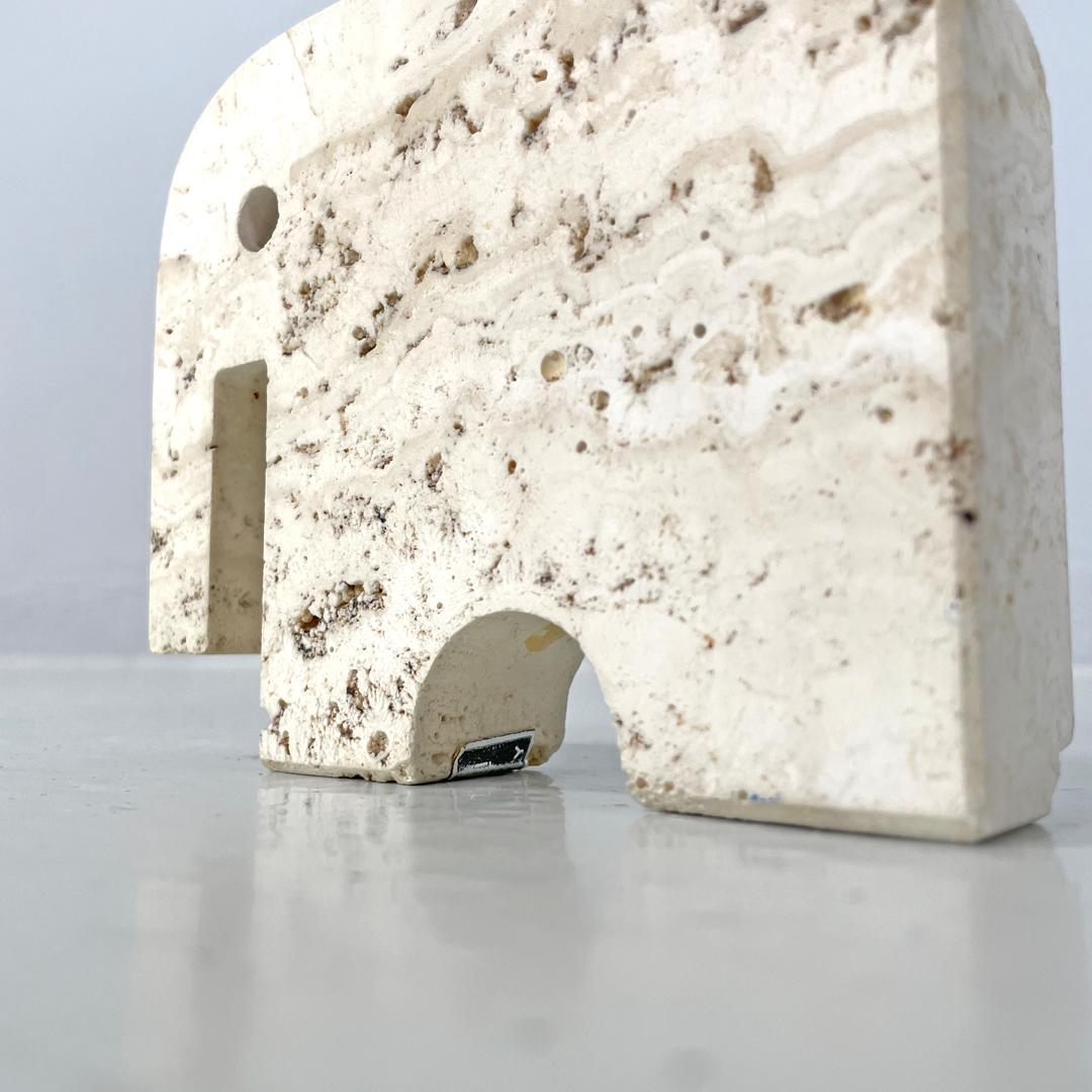 Italian modern travertine sculptures by Enzo Mari for Fratelli Mannelli, 1970s 10