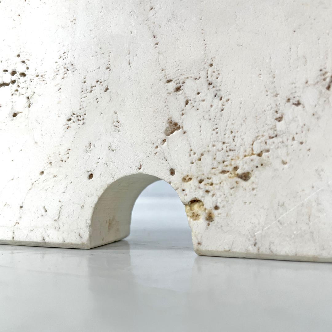 Italian modern travertine sculptures by Enzo Mari for Fratelli Mannelli, 1970s 12