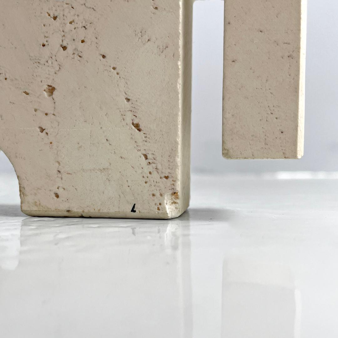 Italian modern travertine sculptures by Enzo Mari for Fratelli Mannelli, 1970s 13