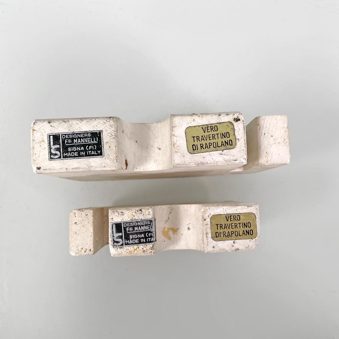 Italian modern travertine sculptures by Enzo Mari for Fratelli Mannelli, 1970s 14