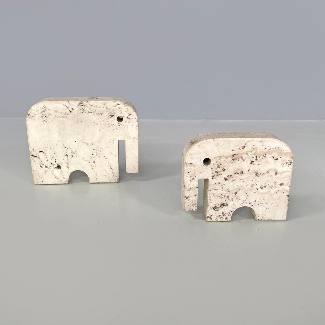 Modern Italian modern travertine sculptures by Enzo Mari for Fratelli Mannelli, 1970s