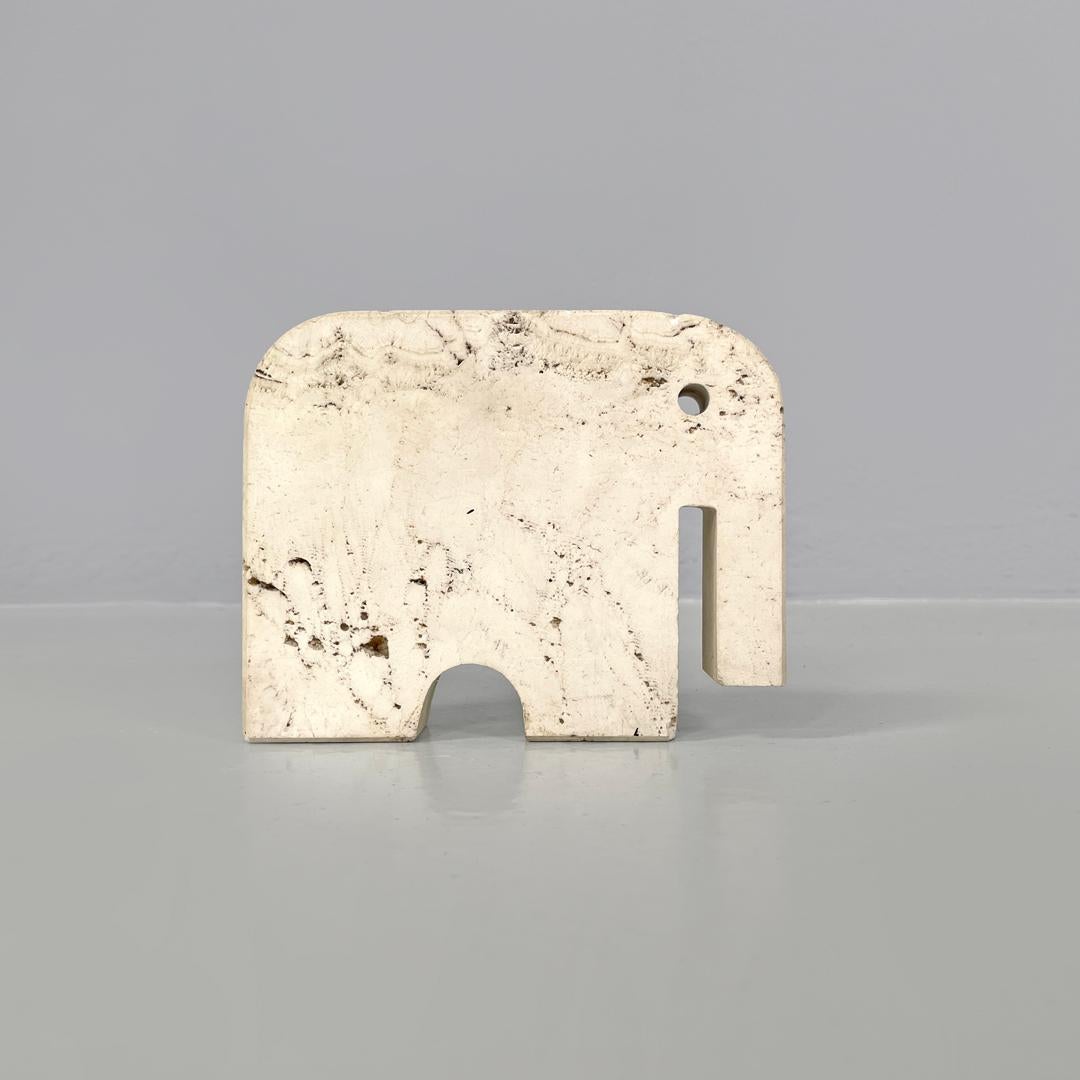 Late 20th Century Italian modern travertine sculptures by Enzo Mari for Fratelli Mannelli, 1970s