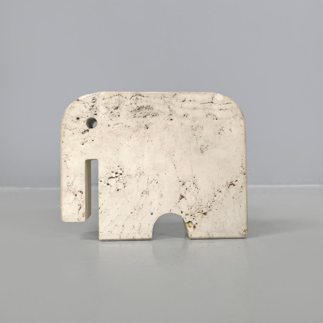 Italian modern travertine sculptures by Enzo Mari for Fratelli Mannelli, 1970s 1