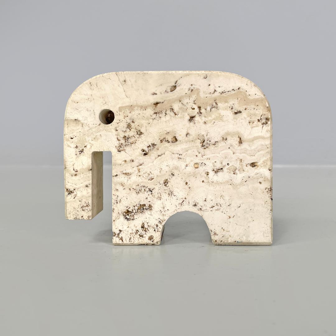 Italian modern travertine sculptures by Enzo Mari for Fratelli Mannelli, 1970s 3