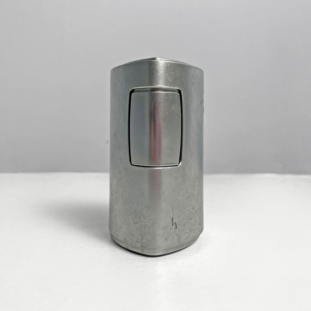 Modern Italian modern triangular silver plastic table lighter RO 456 by Rowenta, 1970s For Sale