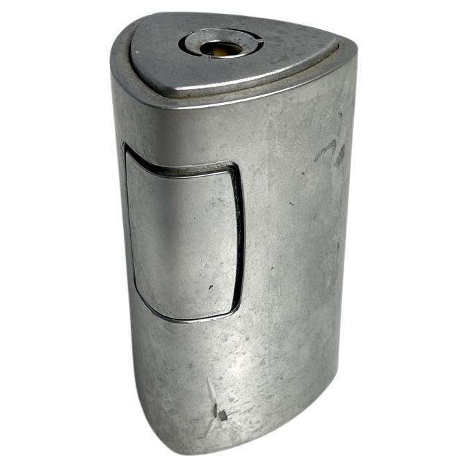 Italian modern triangular silver plastic table lighter RO 456 by Rowenta, 1970s For Sale