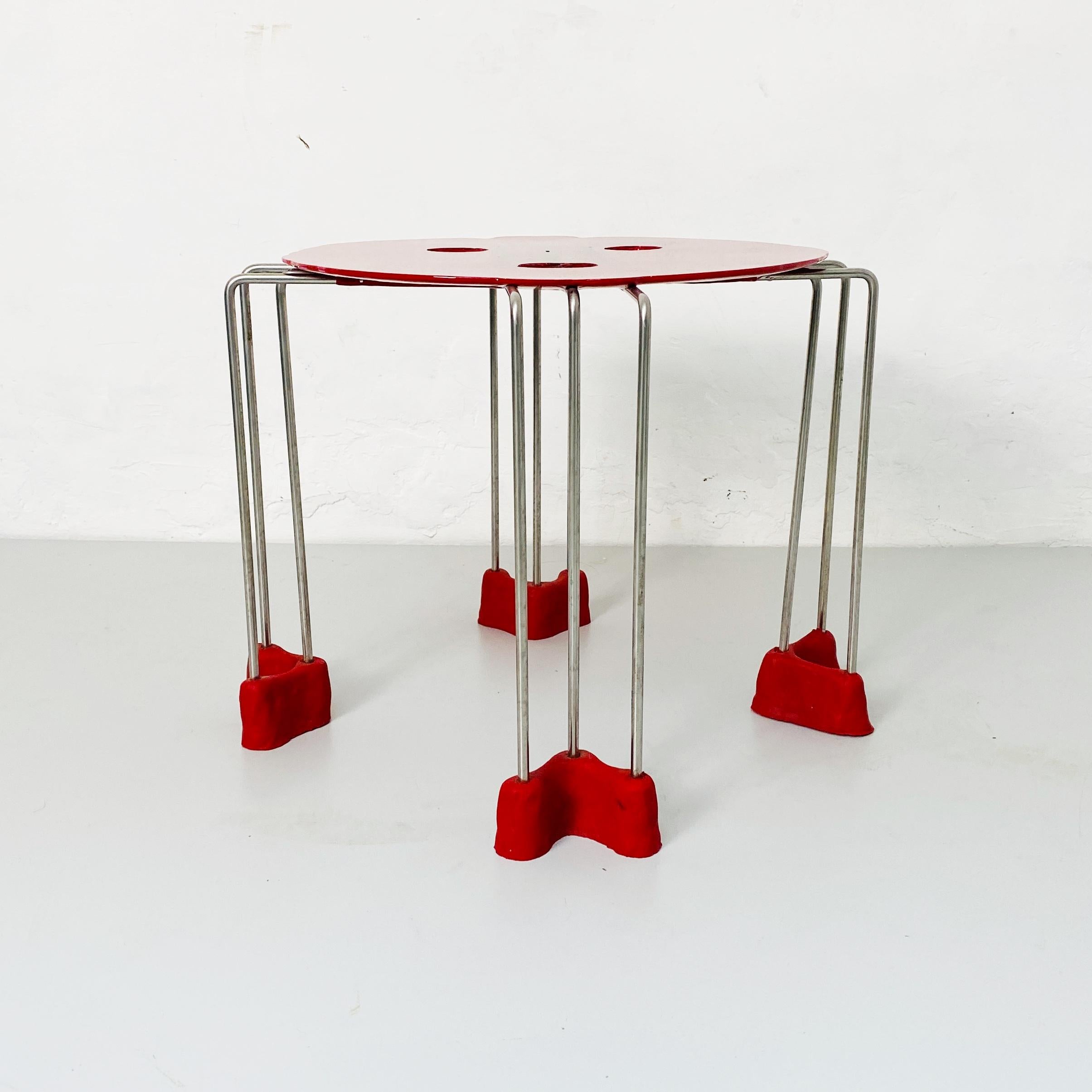 Metal Italian Modern Triple Play Resin Stool by Gaetano Pesce for Fish Design, 2000s For Sale