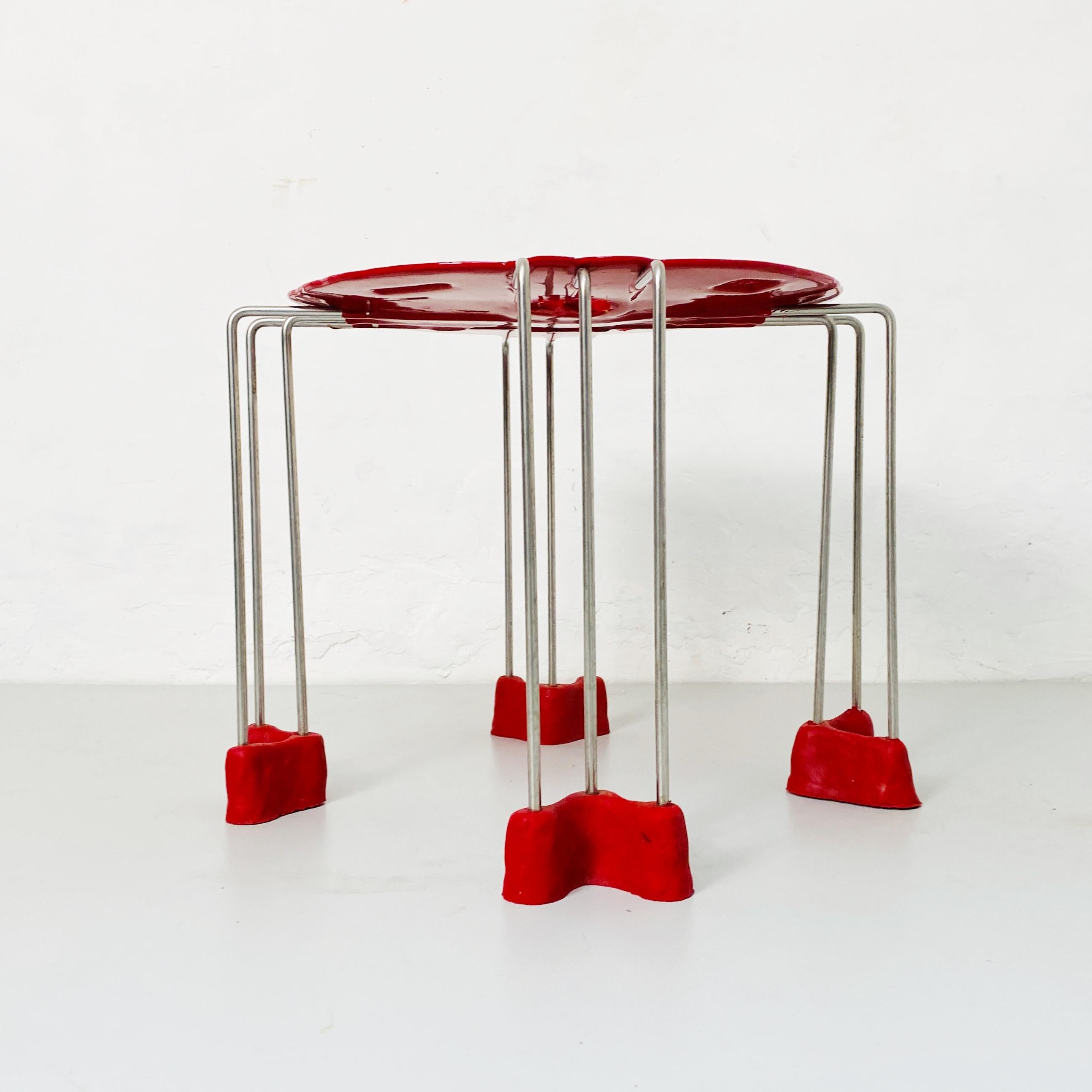 Italian Modern Triple Play Resin Stool by Gaetano Pesce for Fish Design, 2000s For Sale 1