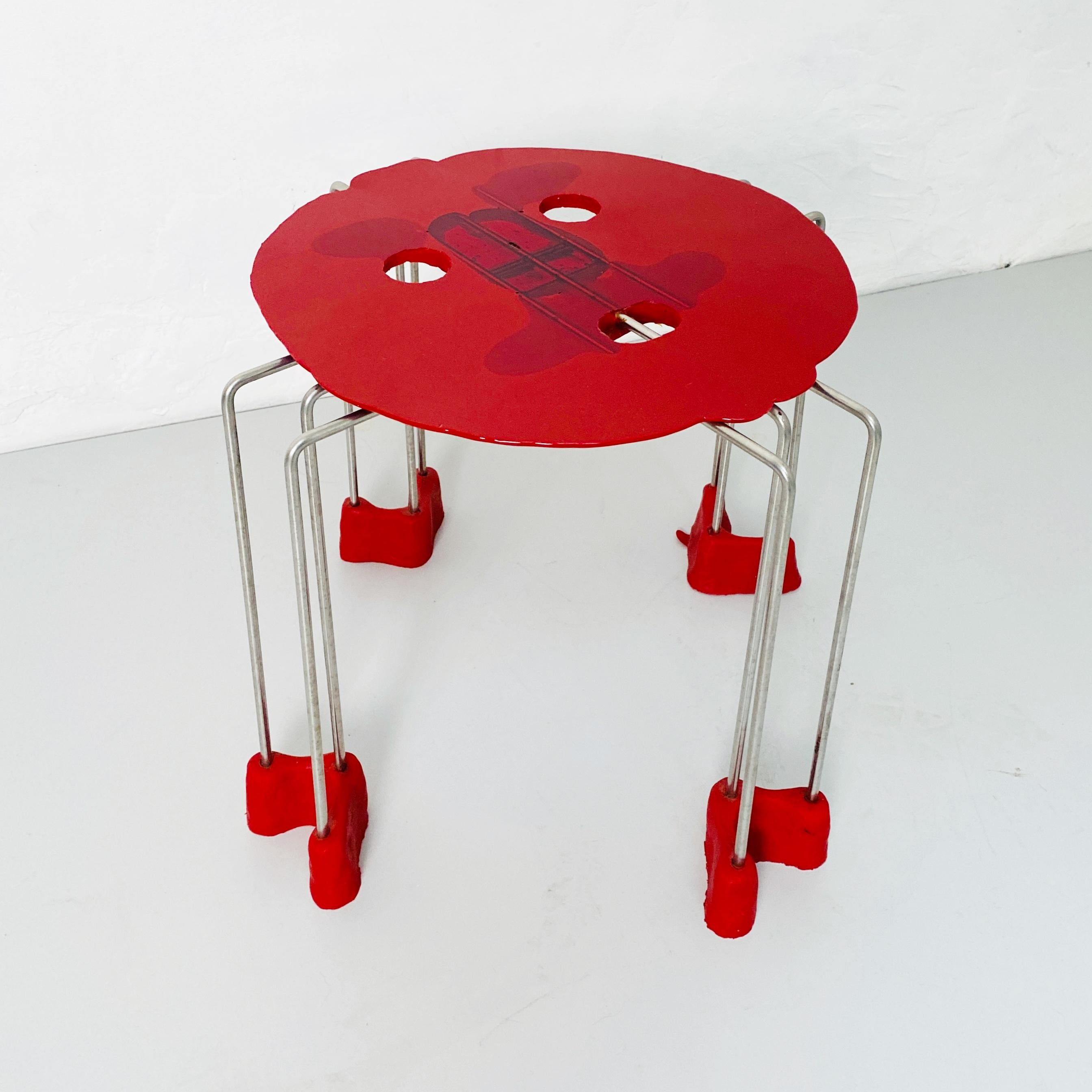 Sgabello moderno a triplo gioco in resina di Gaetano Pesce per Fish Design, anni 2000 in vendita 1