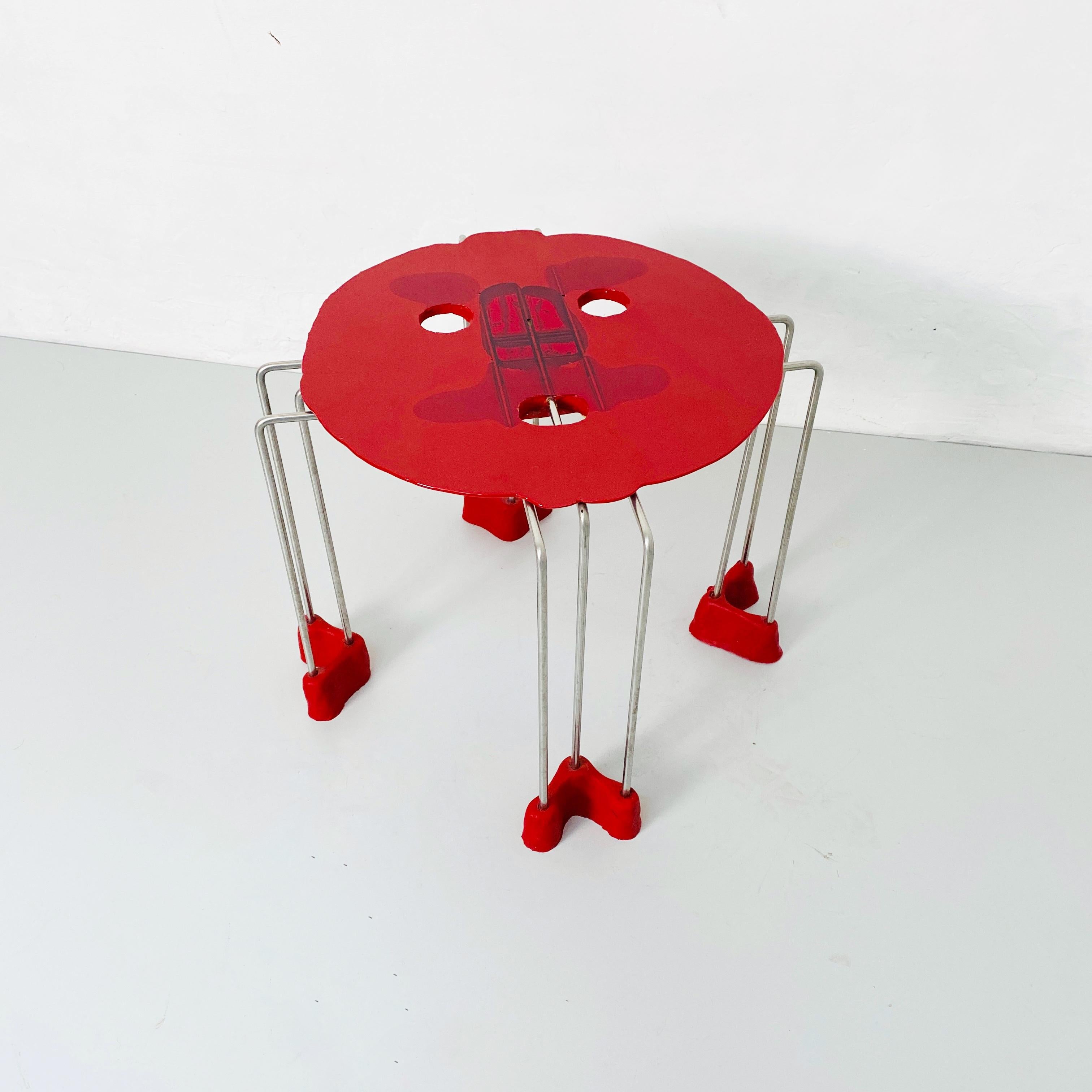 Sgabello moderno a triplo gioco in resina di Gaetano Pesce per Fish Design, anni 2000 in vendita 2