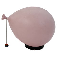 Italienische moderne Vintage-Tischlampe aus rosa Kunststoffkugeln, Yves Christin, 1980