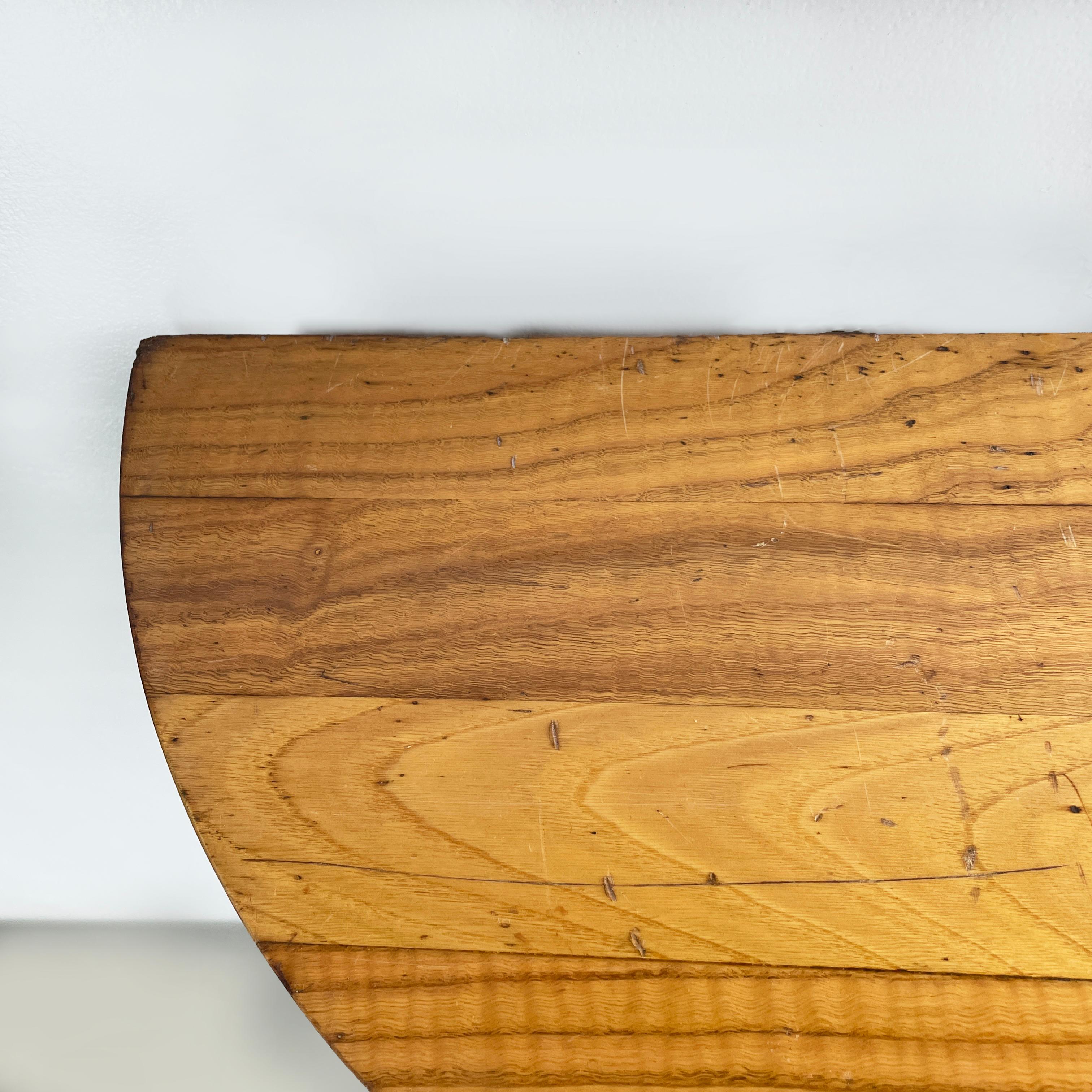 Italienisches modernes geometrisches Wandregal aus Holz, modern, 1980er Jahre im Angebot 2