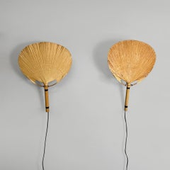 Italian modern wall lamp Uchiwa by Ingo Maurer for M-Design, 1970s
