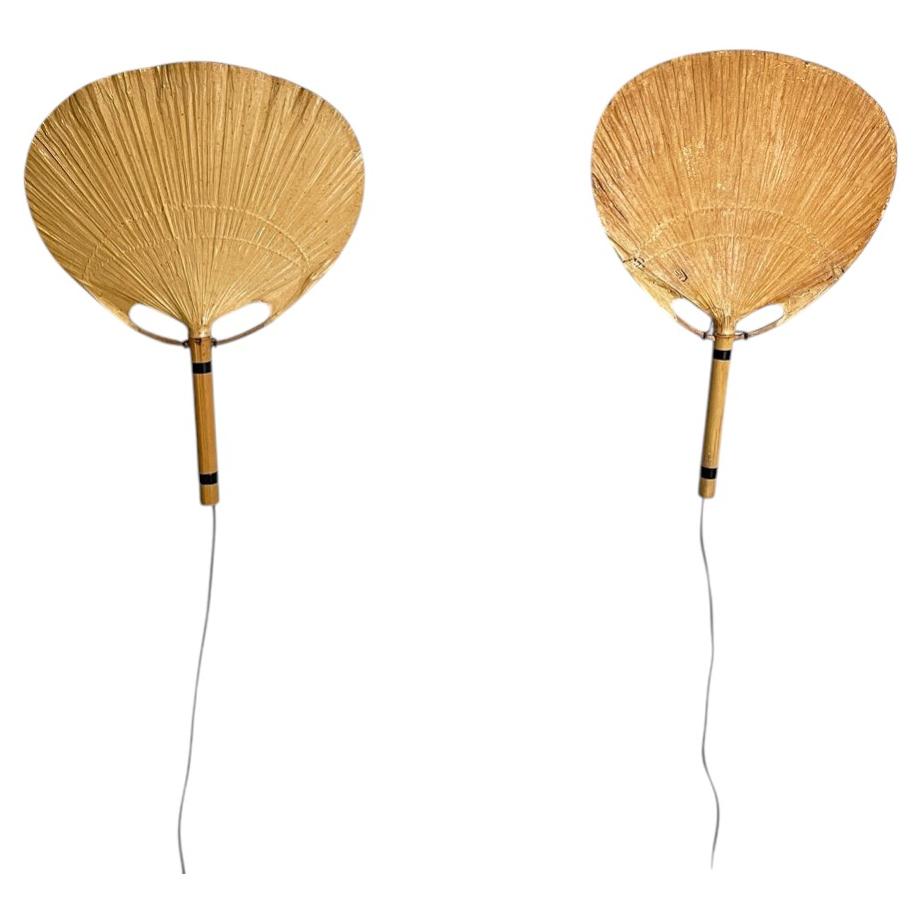 Pre-owned M Design Italian Modern Wall Lamp Uchiwa By Ingo Maurer For M-design, 1970s In Sand