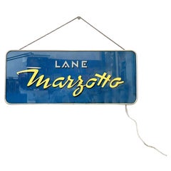 Retro Italian modern Wall light sign by Lane Marzotto in plastic and metal, 1990s