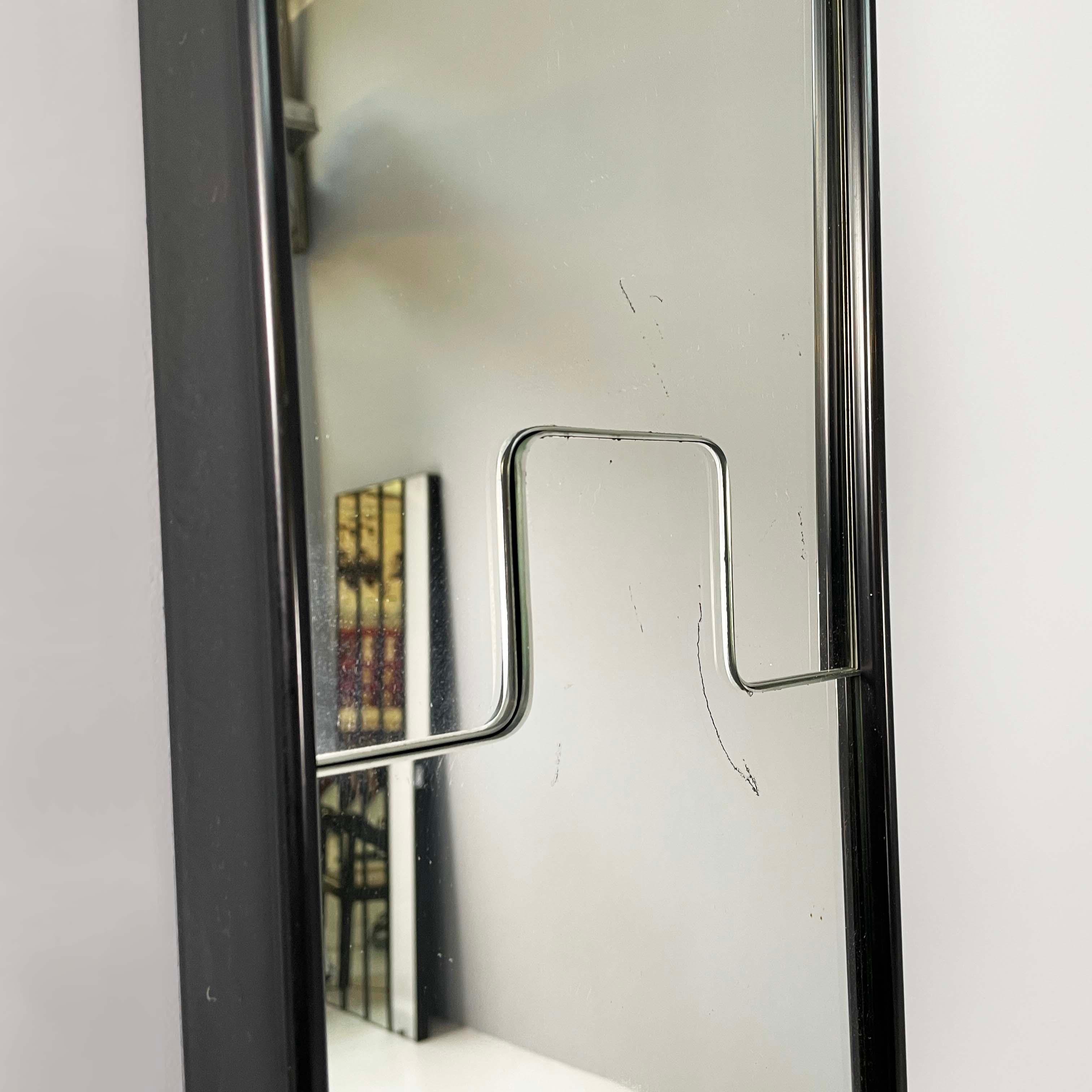 Mirror Italian modern Wall mirror hanger Gronda by Luciano Bertoncini for Elco, 1970s For Sale