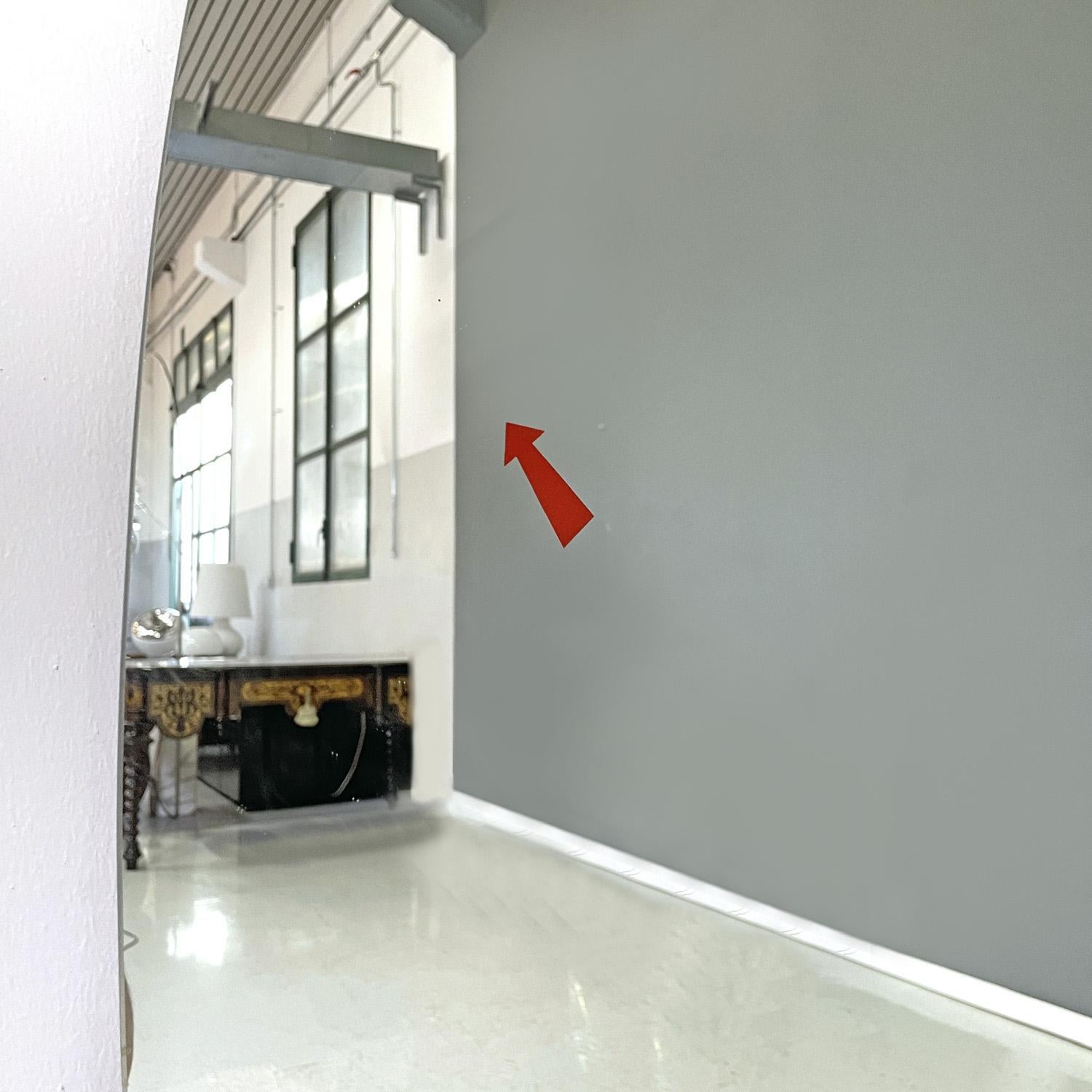 Italian modern wall mirror La Città by Emilio Tadini for Rimadesio, 1983 2