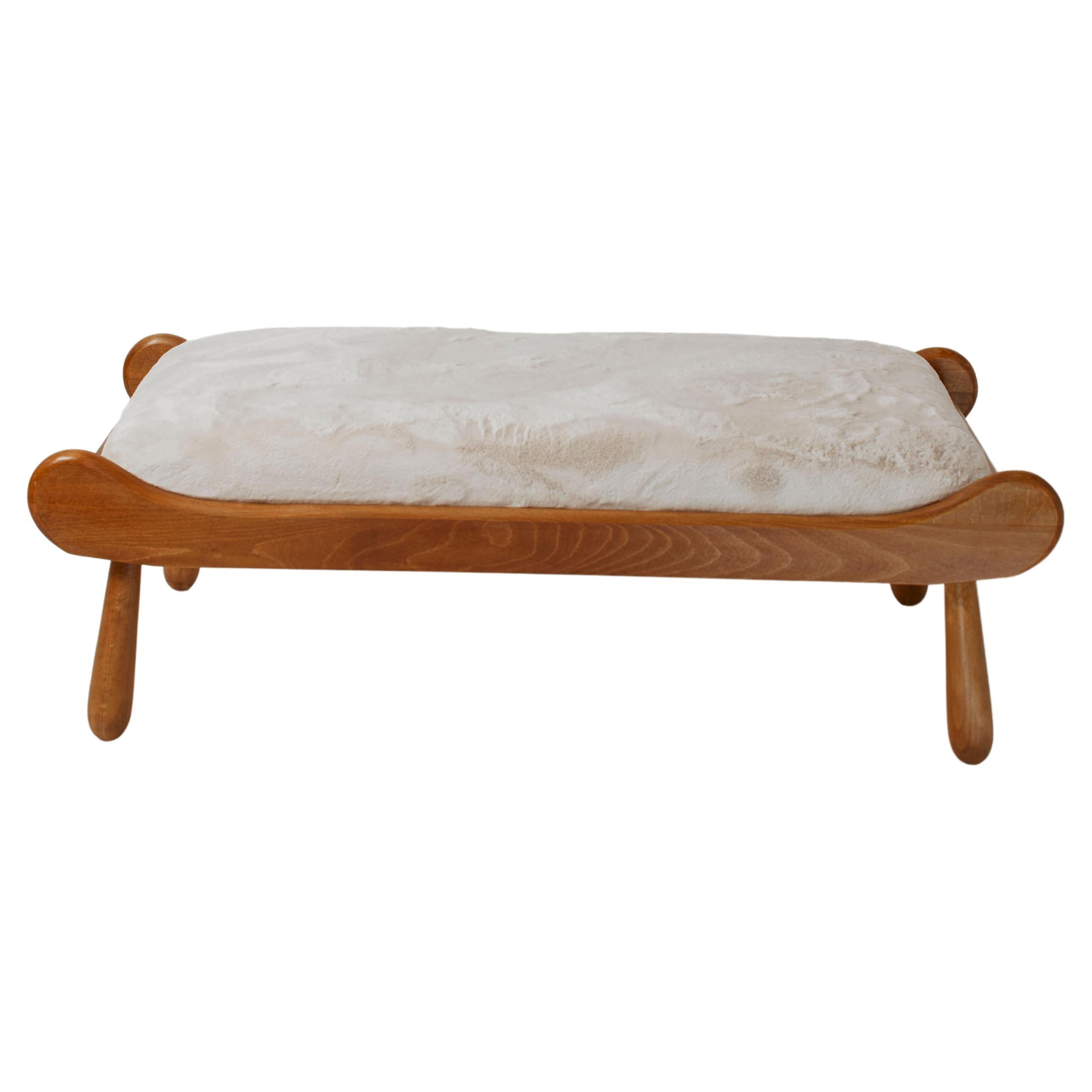 Italian Modern Walnut Bench/ Day Bed For Sale