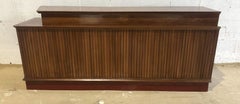 Italian Modern Walnut Room Divider/ Buffet/ Credenza, Vittorio Dassi