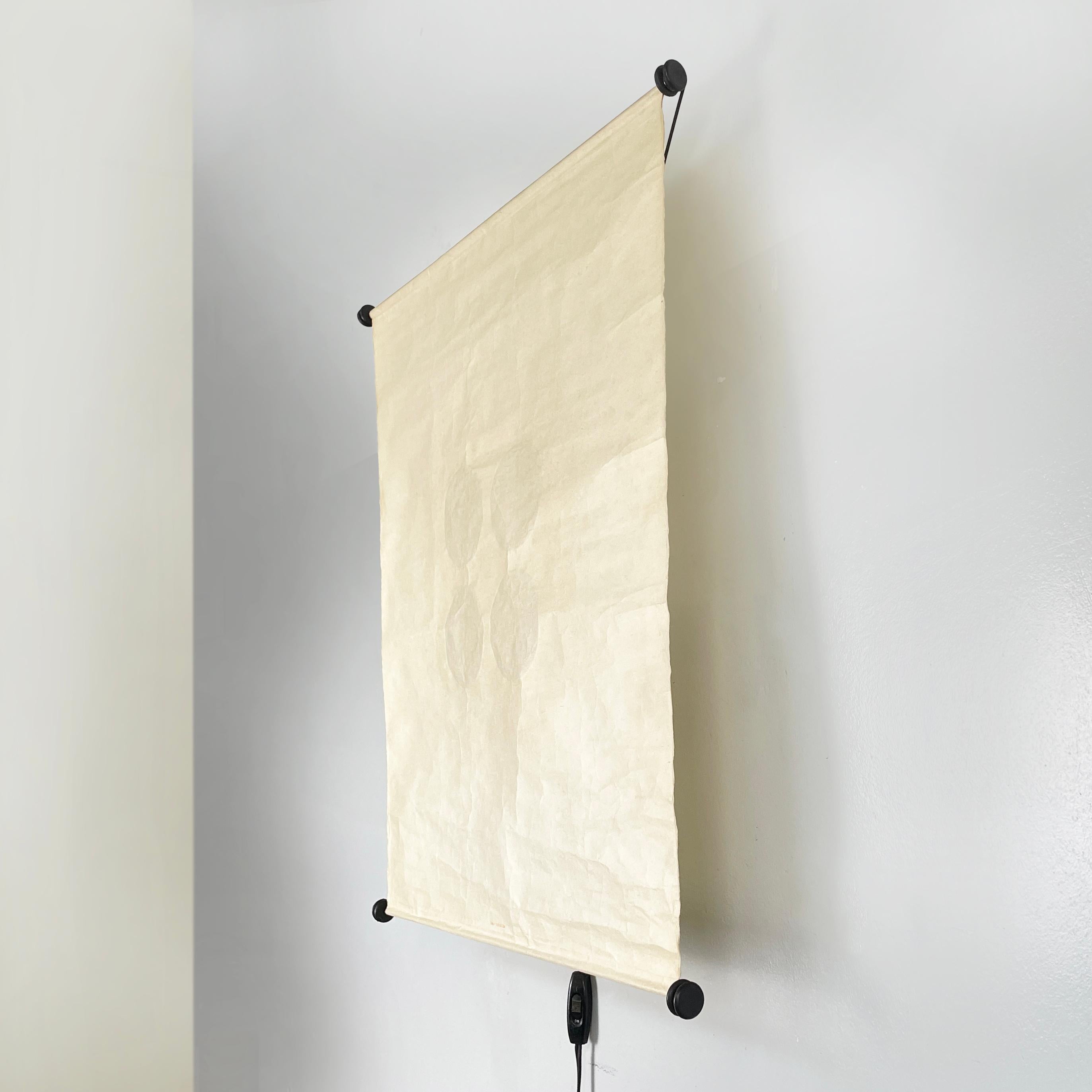 Italienische moderne Washi-Papier-Wandleuchte Tako von Toshiyuki Kita für Bilumen, 1970er Jahre (Moderne)
