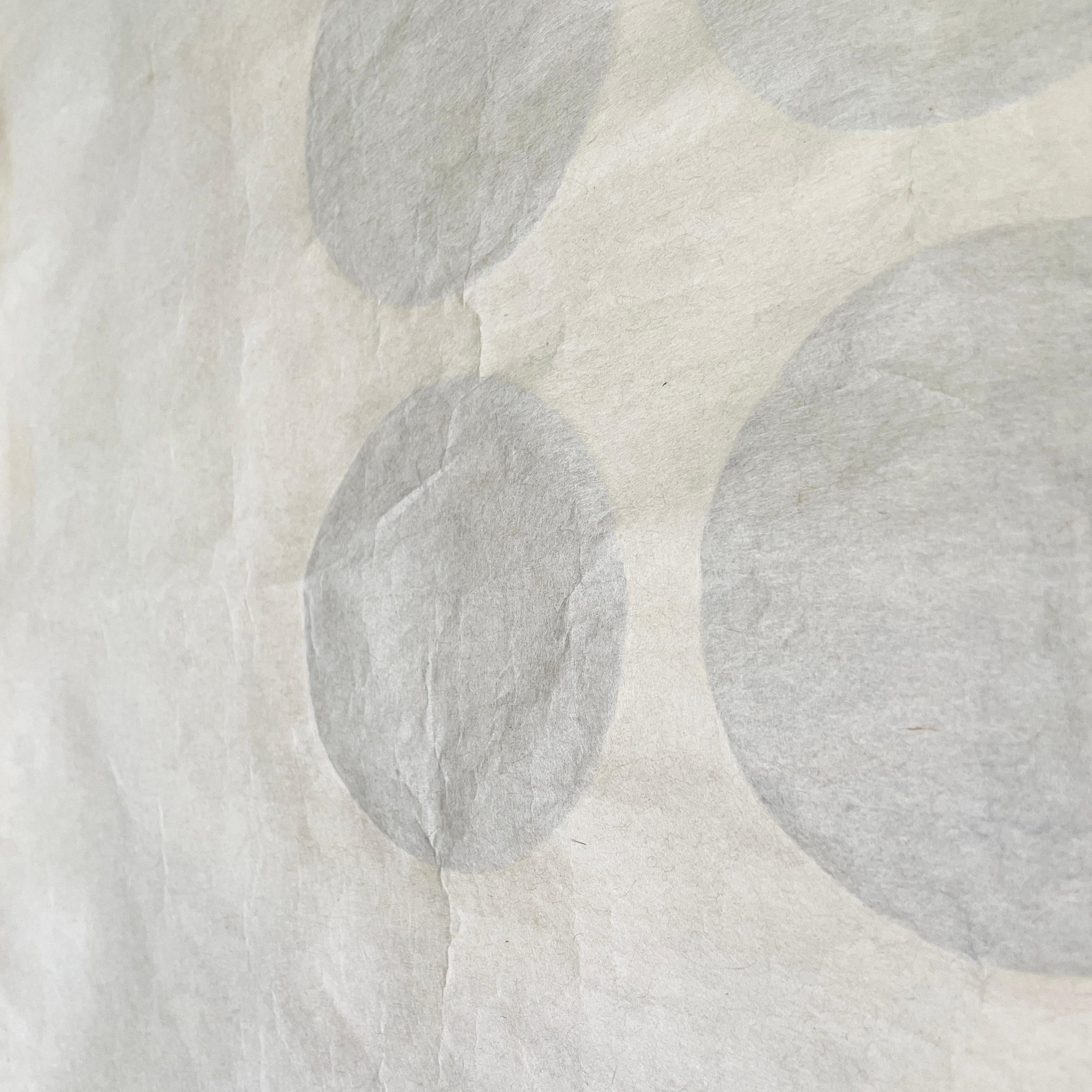 Italienische moderne Washi-Papier-Wandleuchte Tako von Toshiyuki Kita für Bilumen, 1970er Jahre (Metall)