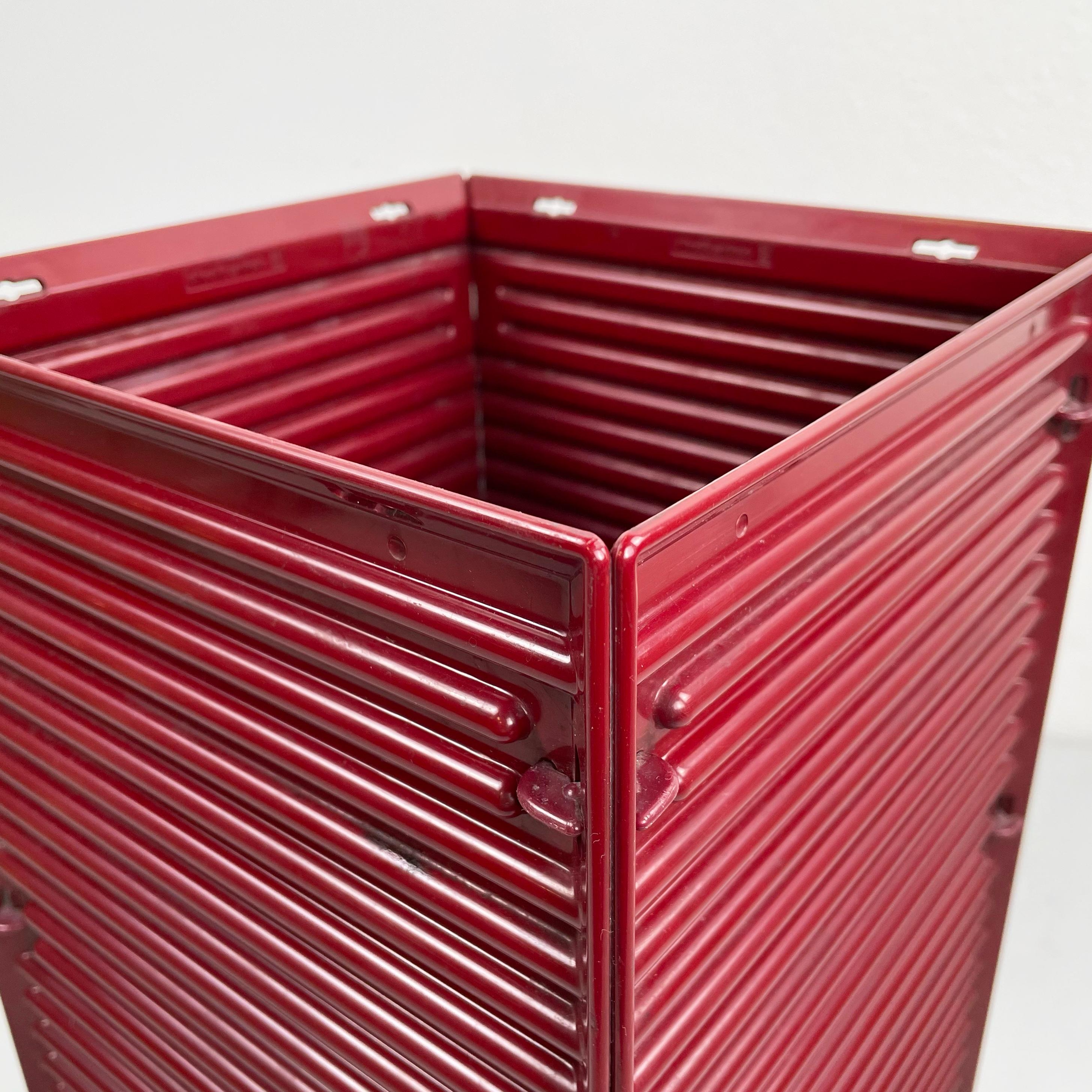 Modern Italian modern Wastepaper basket  by Ettore Sottsass for Olivetti Synthesis 1970 For Sale