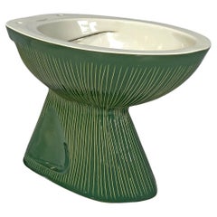 Retro Italian modern water closet Gardena by Antonia Campi for Richard Ginori, 1970s