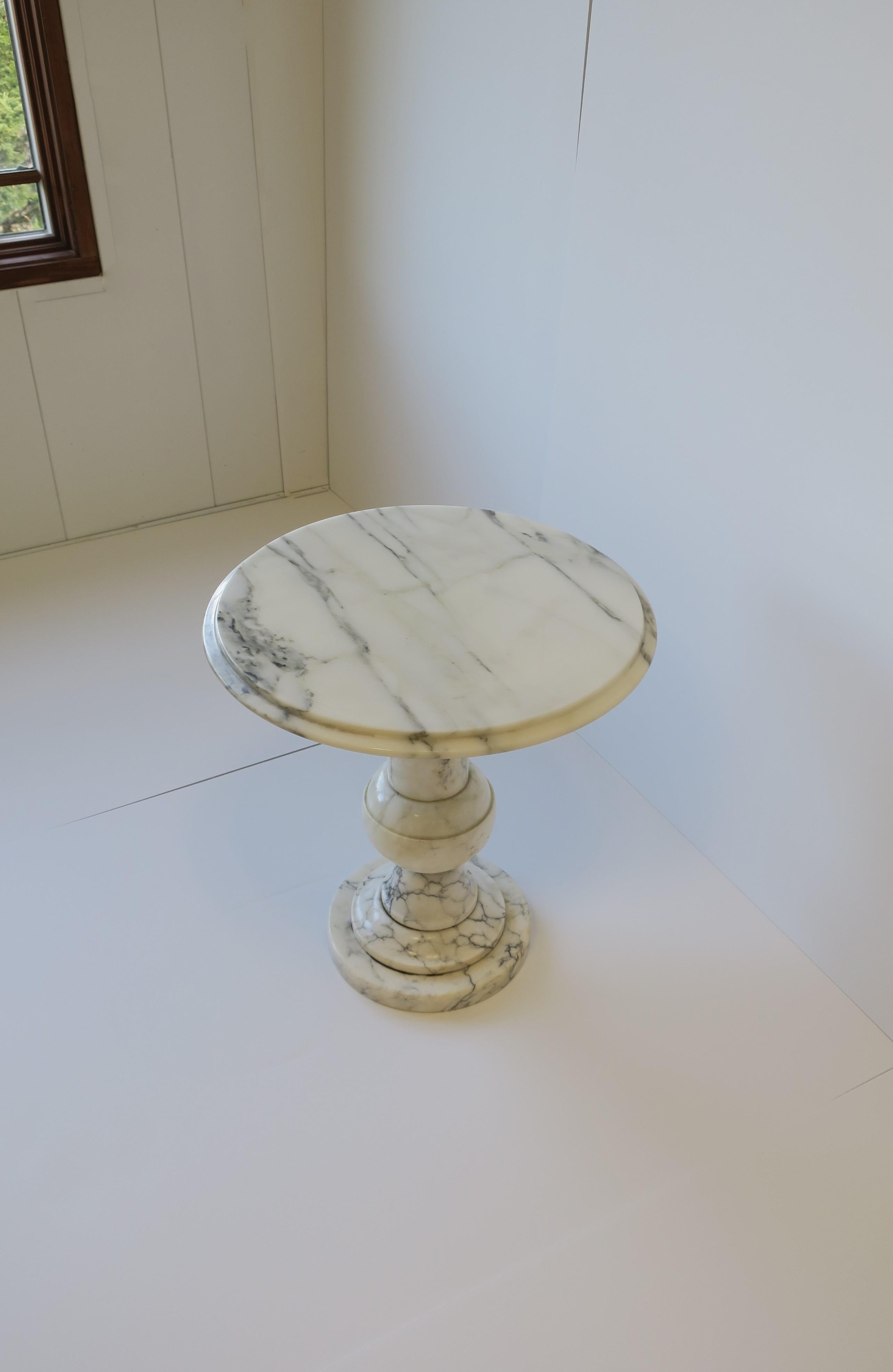 Italian Marble Side Drinks Table For Sale 7