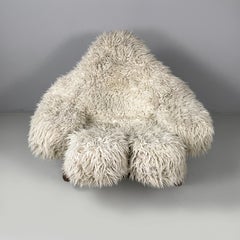 Sillón blanco moderno italiano Yeti de Marco Scheichenbauer para Elam, años 70