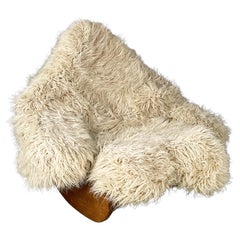 Italian modern white armchair Yeti by Marco Scheichenbauer for Elam, 1970s