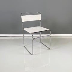 Italian modern White Chairs Libellula by Giovanni Carini for Planula, 1970s