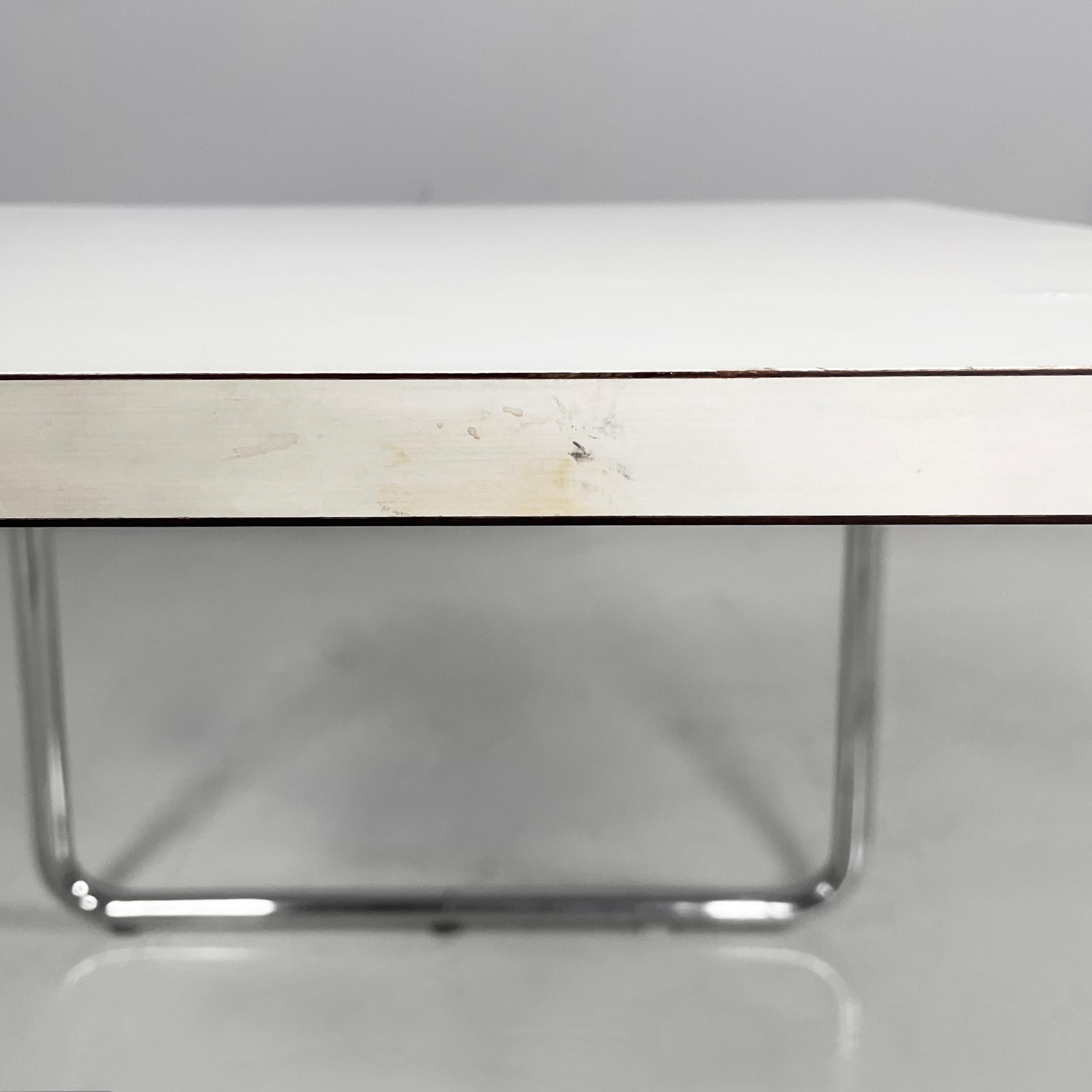 Italian modern white coffee table Laccio by Marcel Breuer for Gavina, 1970s in vendita 5