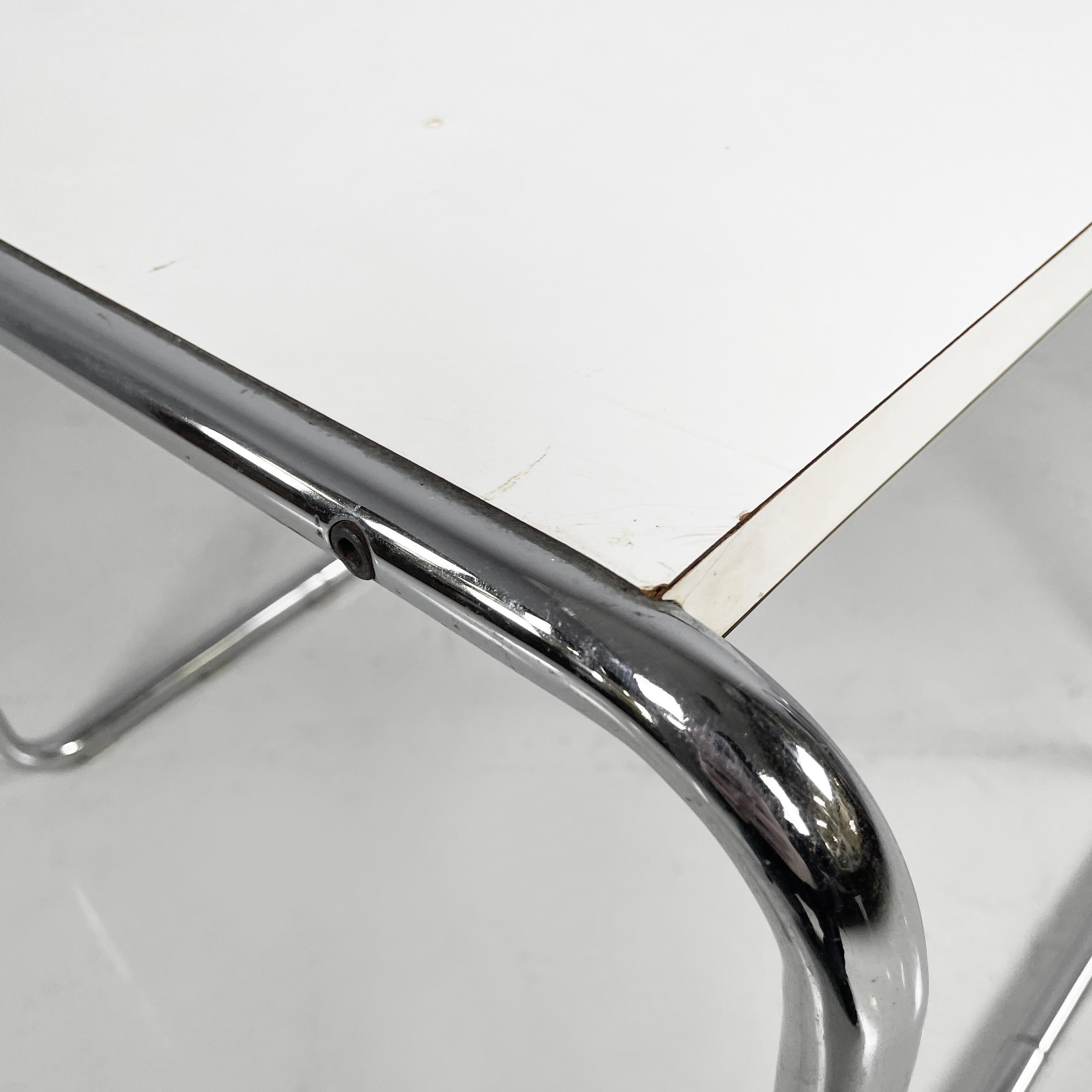 Italian modern white coffee table Laccio by Marcel Breuer for Gavina, 1970s in vendita 7