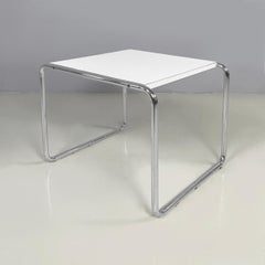 Italian modern white coffee table Laccio by Marcel Breuer for Gavina, 1970s