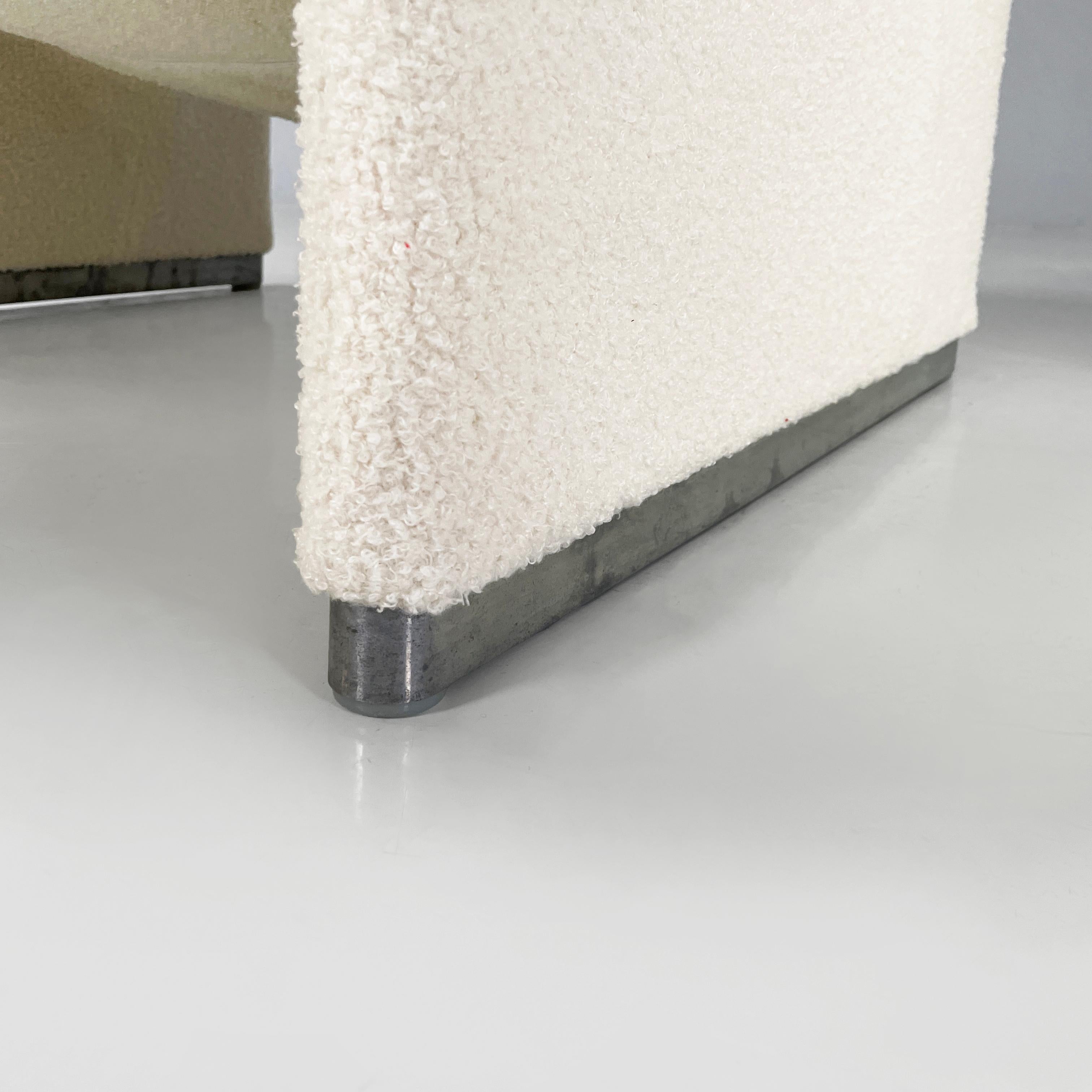 Sillones modernos italianos de tela blanca Alky de Piretti para Anonima Castelli años 70 en venta 3