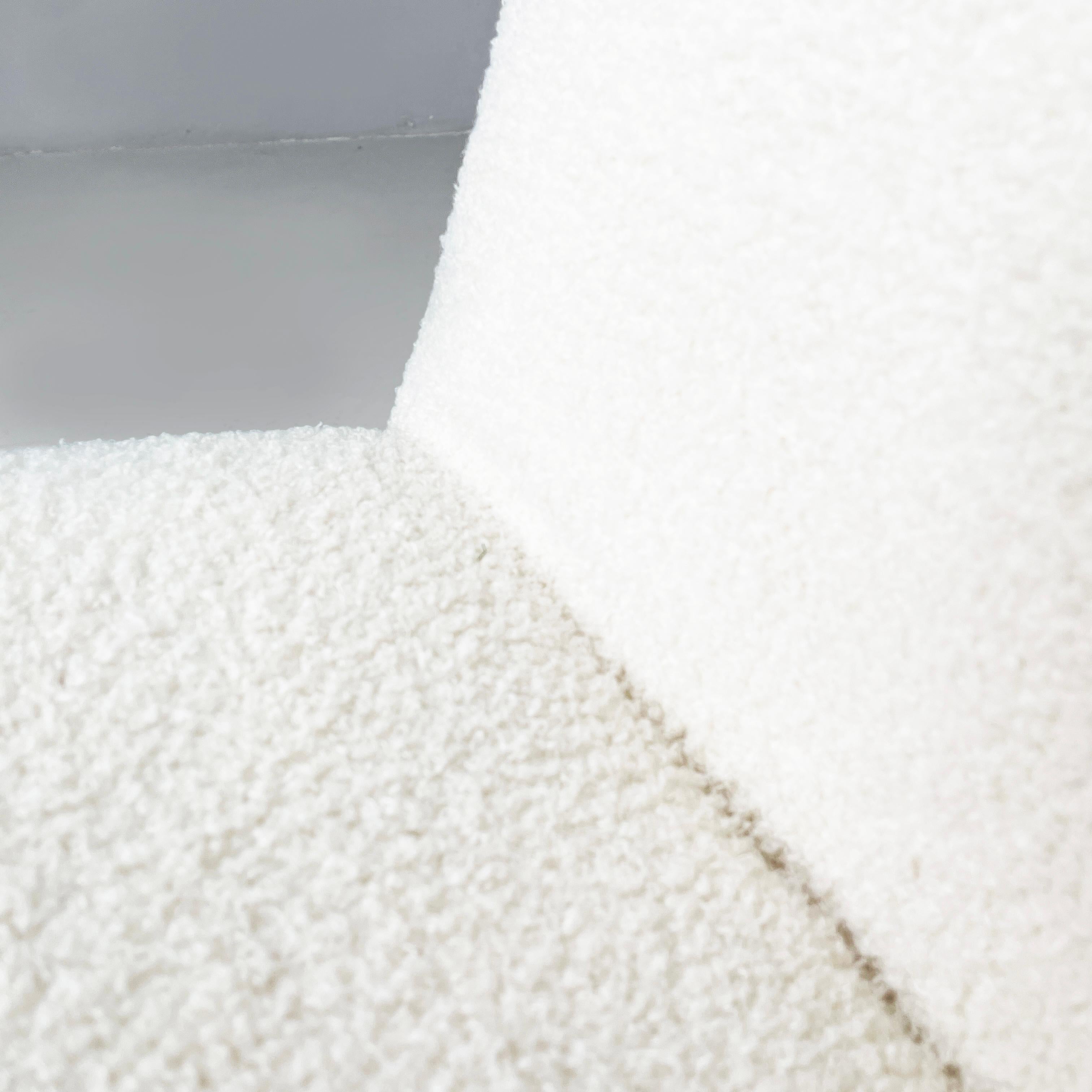 Sillones modernos italianos de tela blanca Alky de Piretti para Anonima Castelli años 70 Aluminio en venta