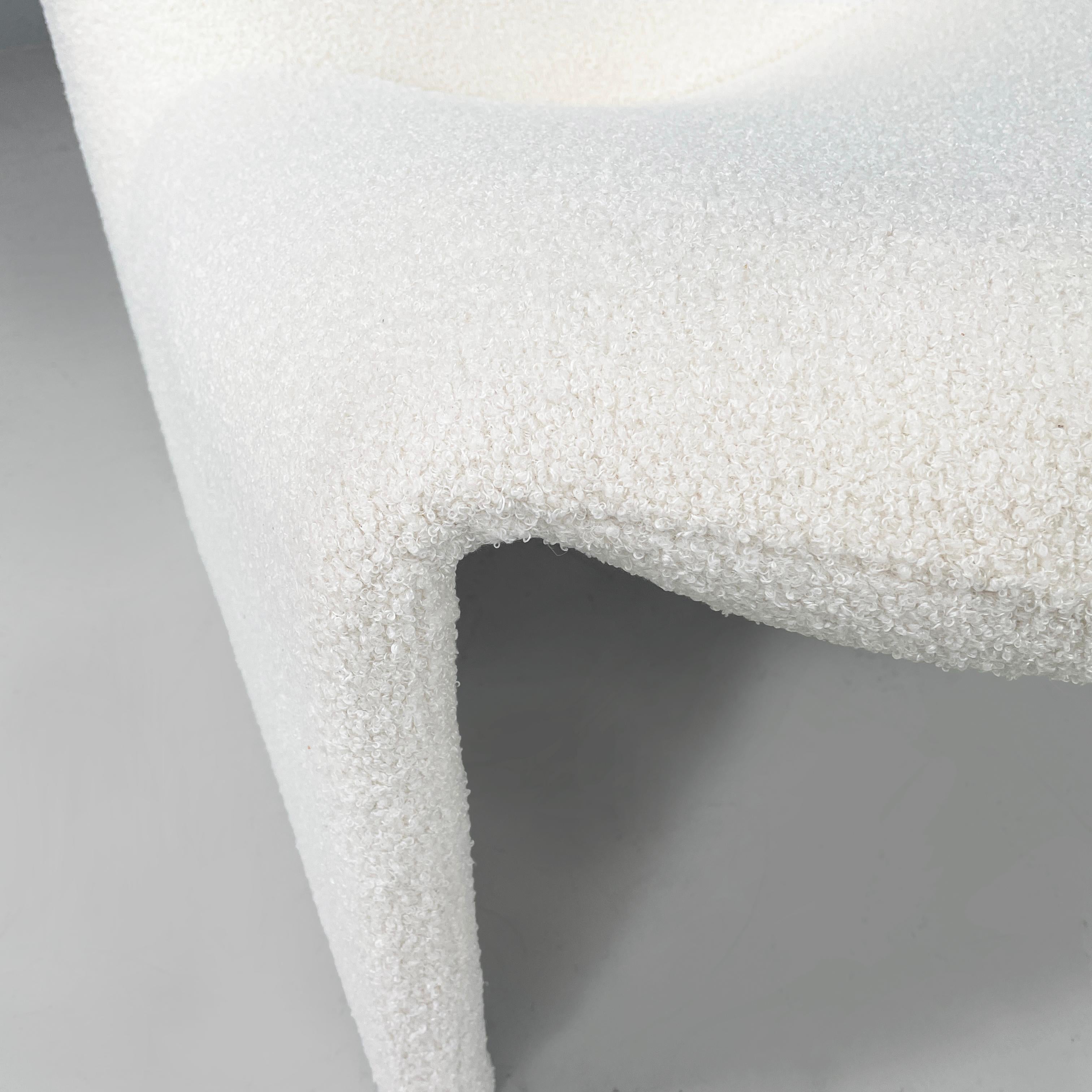Sillones modernos italianos de tela blanca Alky de Piretti para Anonima Castelli años 70 en venta 1