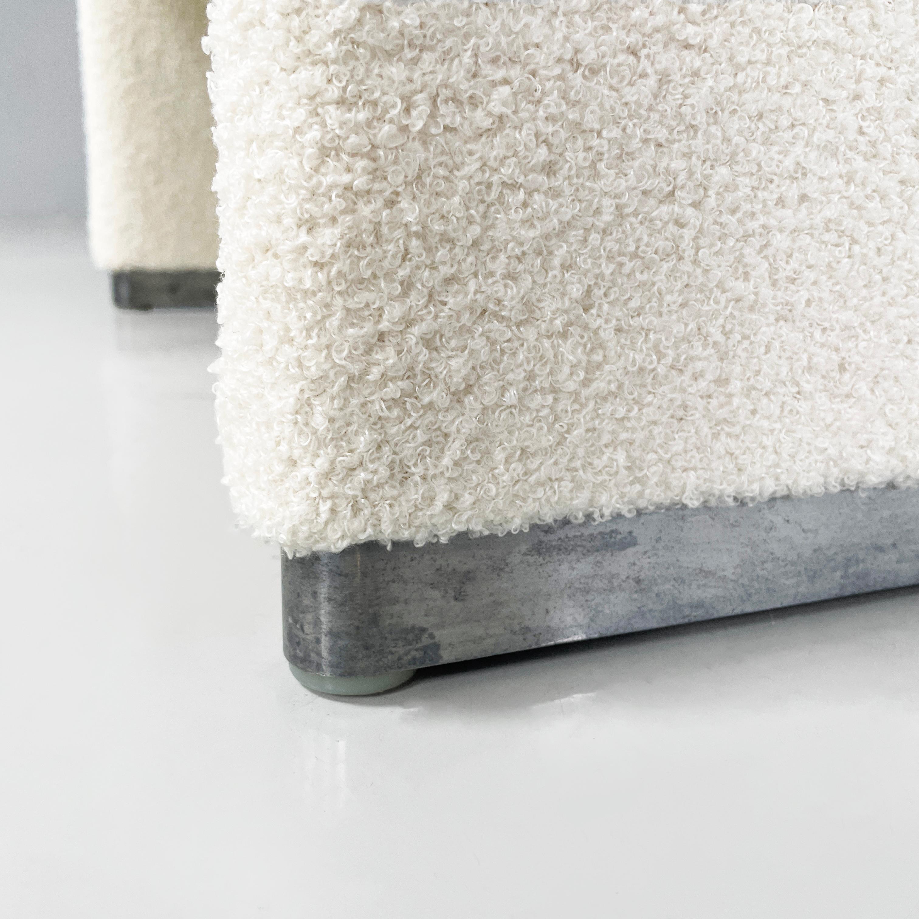 Sillones modernos italianos de tela blanca Alky de Piretti para Anonima Castelli años 70 en venta 2