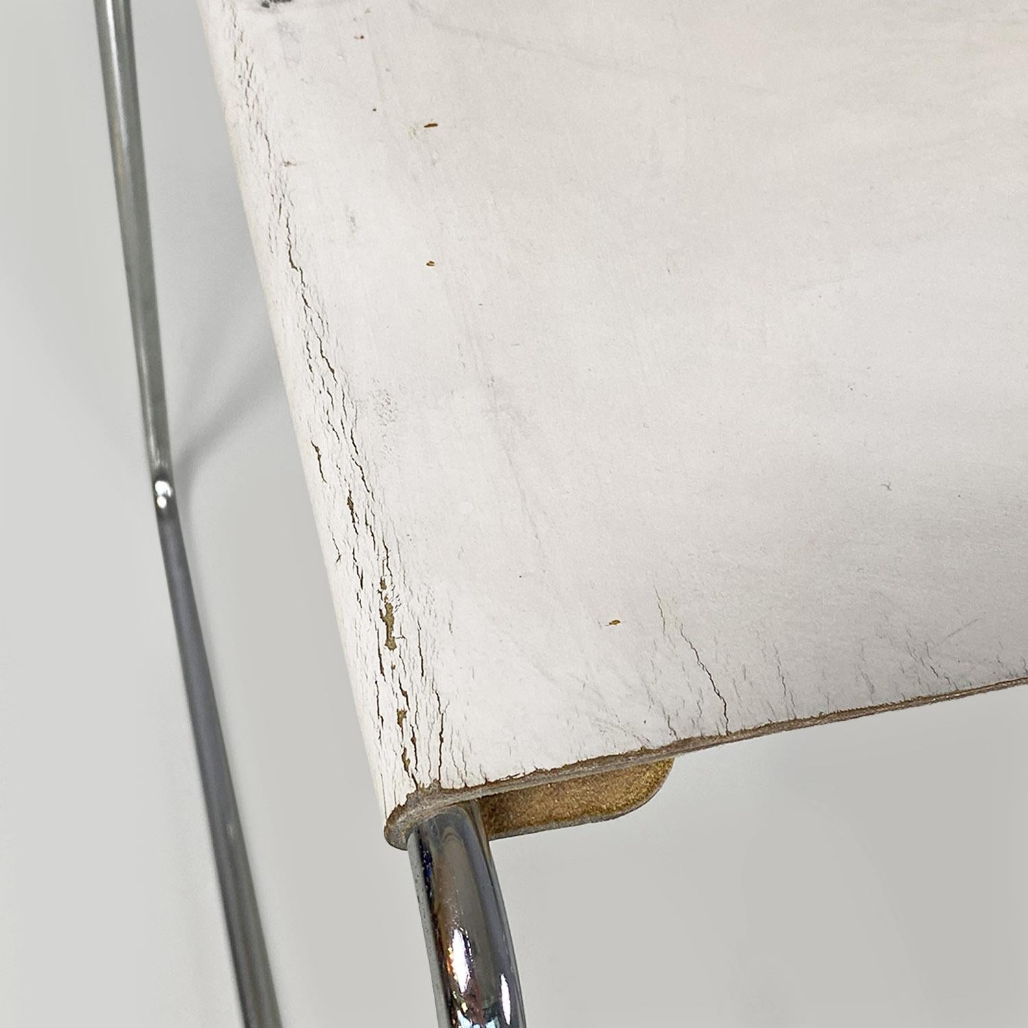 Italian modern white Libellula chair by Giovanni Carini for Planula, 1970s  8
