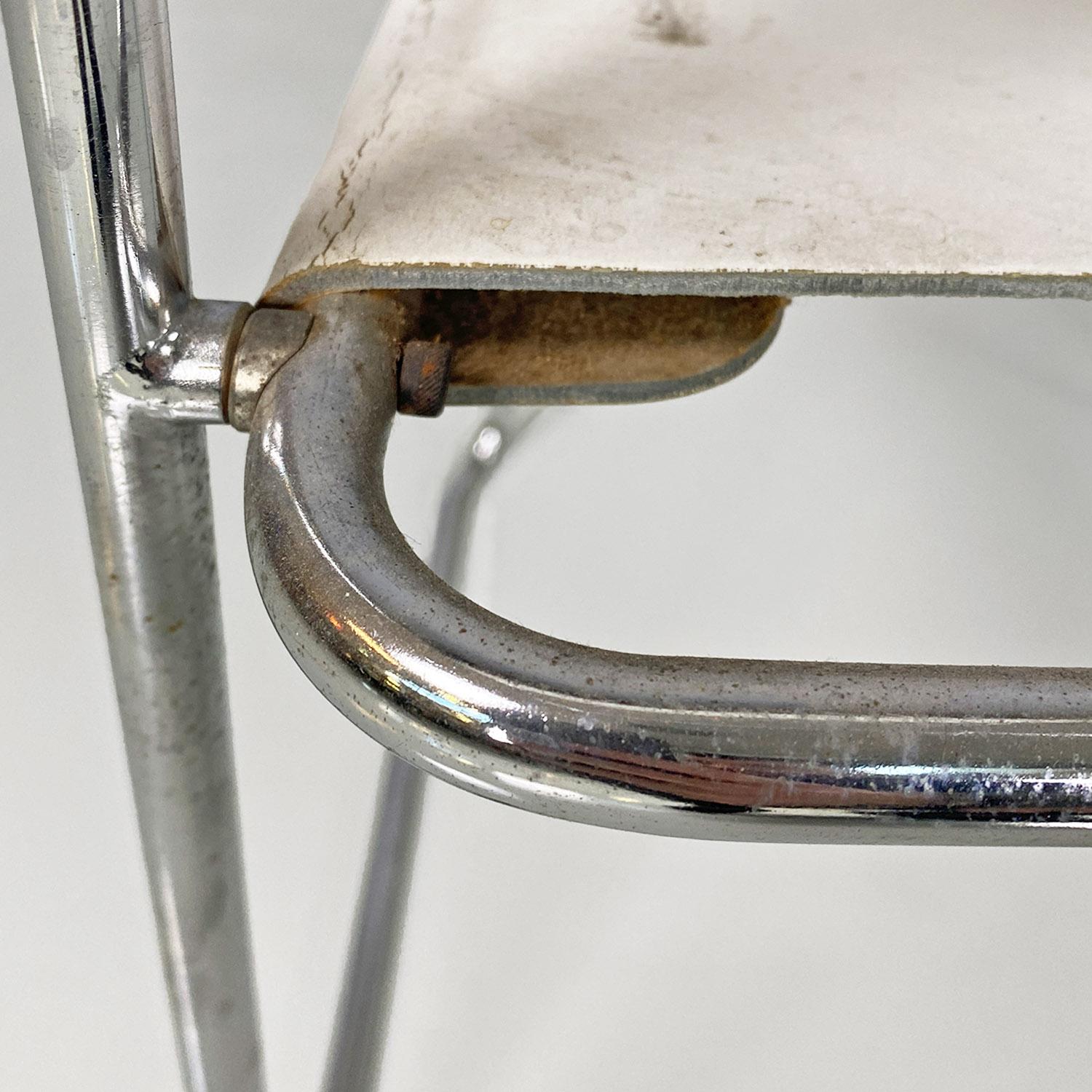 Italian modern white Libellula chair by Giovanni Carini for Planula, 1970s  3