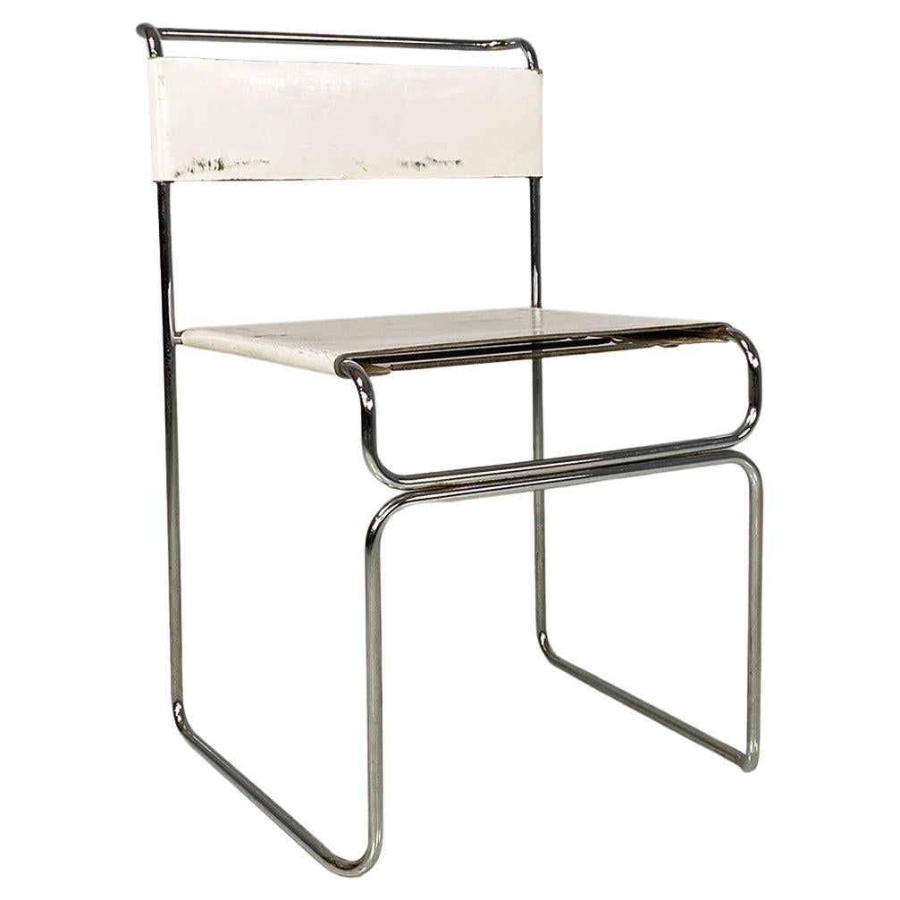 Italian modern white Libellula chair by Giovanni Carini for Planula, 1970s 